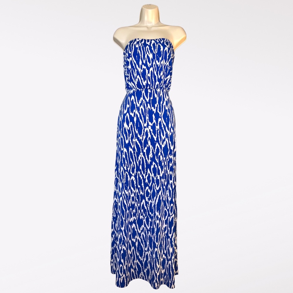 Susana Monaco Blue and White Maxi Dress
